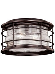 Hyannis 12-5/8 inch Outdoor Flush Mount Burnished Bronze